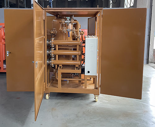 聚結(jié)式真空帶加熱濾油機(jī)(圖1) 聚結(jié)式真空帶加熱濾油機(jī)(圖1)